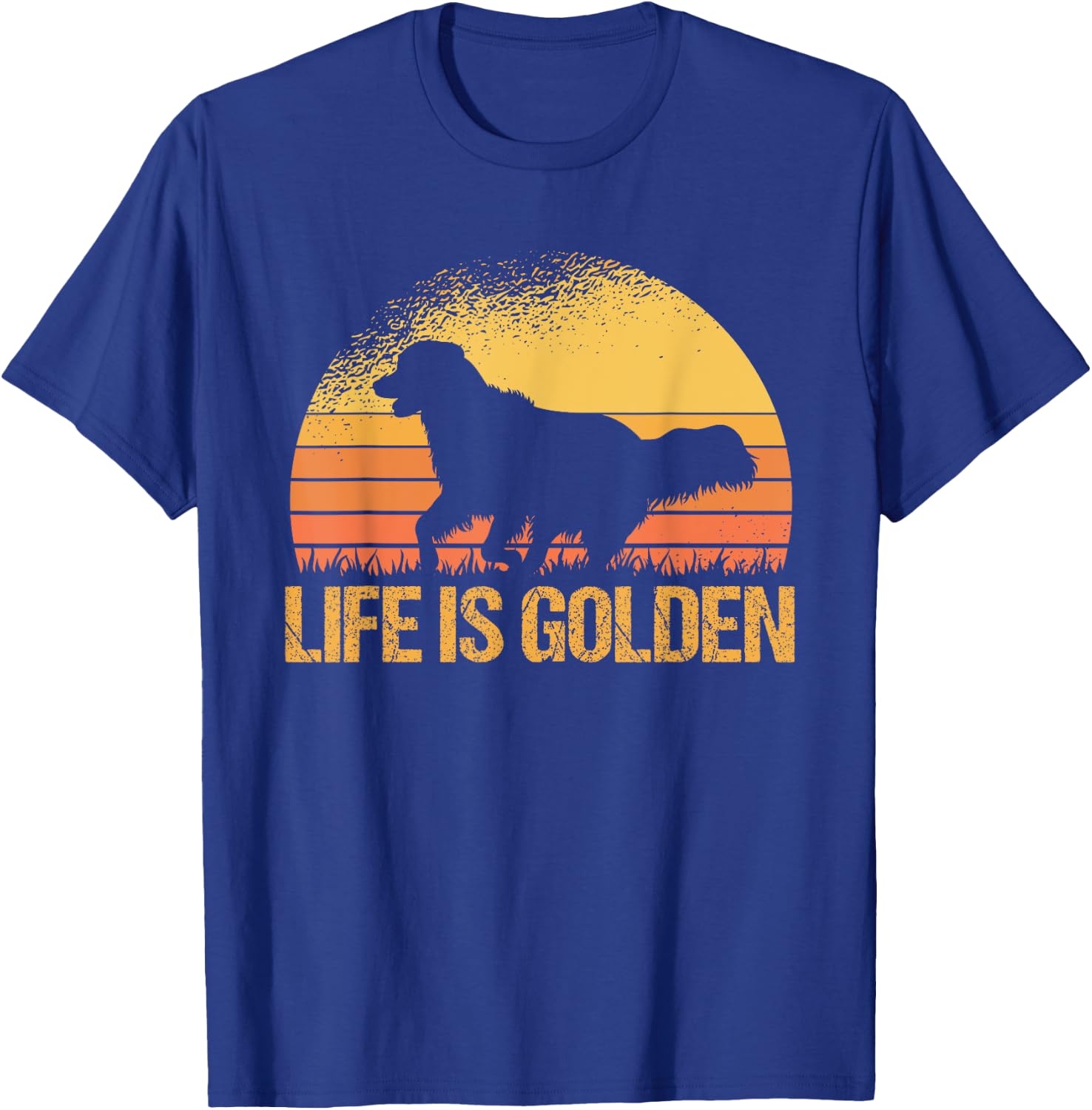 Life Is Golden Dog Golden Retriever Lover - Golden Retriever T-Shirt - T-Shirt | Royal