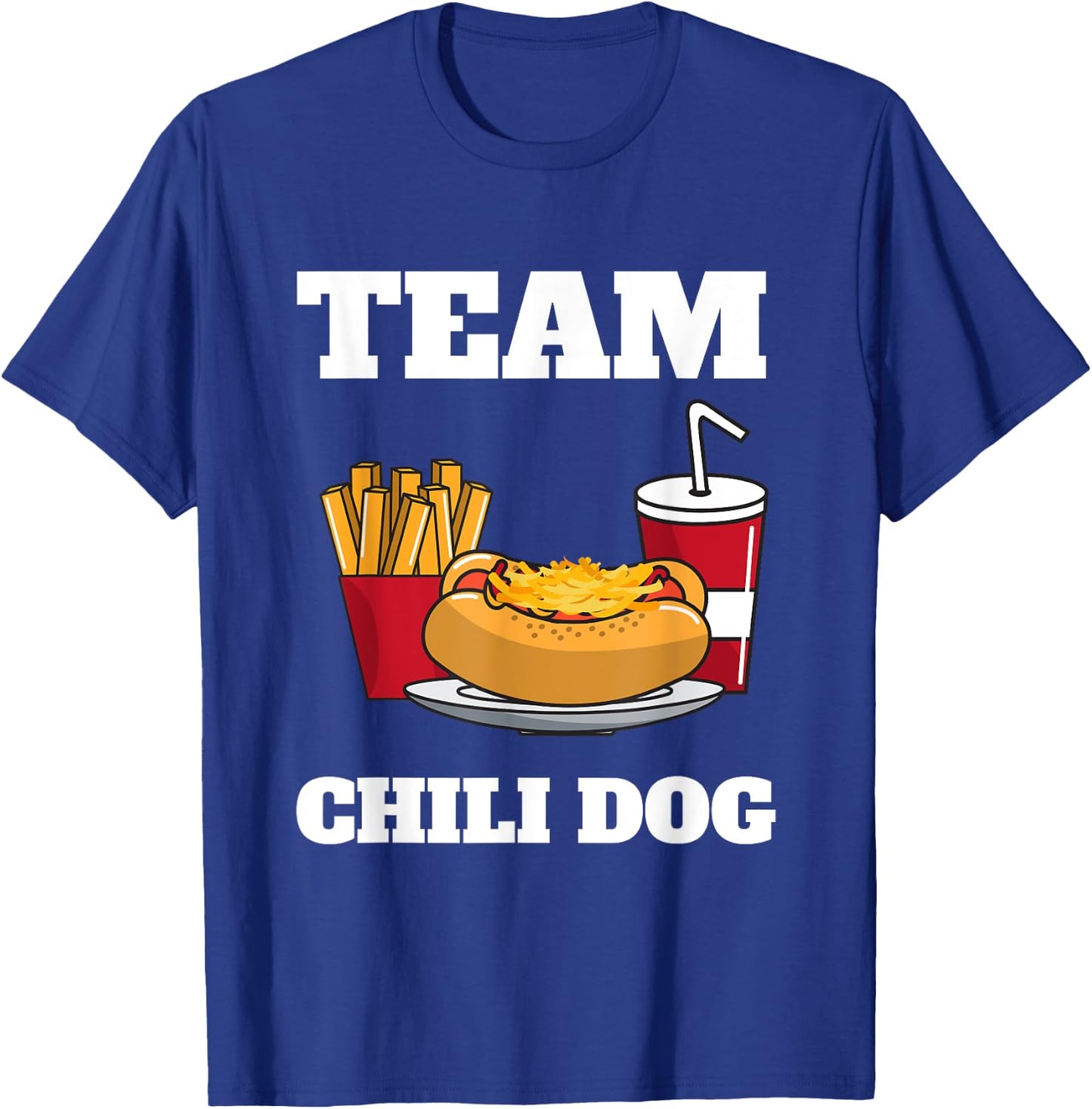 Chili Dog And Hot Dog Man And Chili Con Carne Foodtruck T-Shirt - T-Shirt | Royal