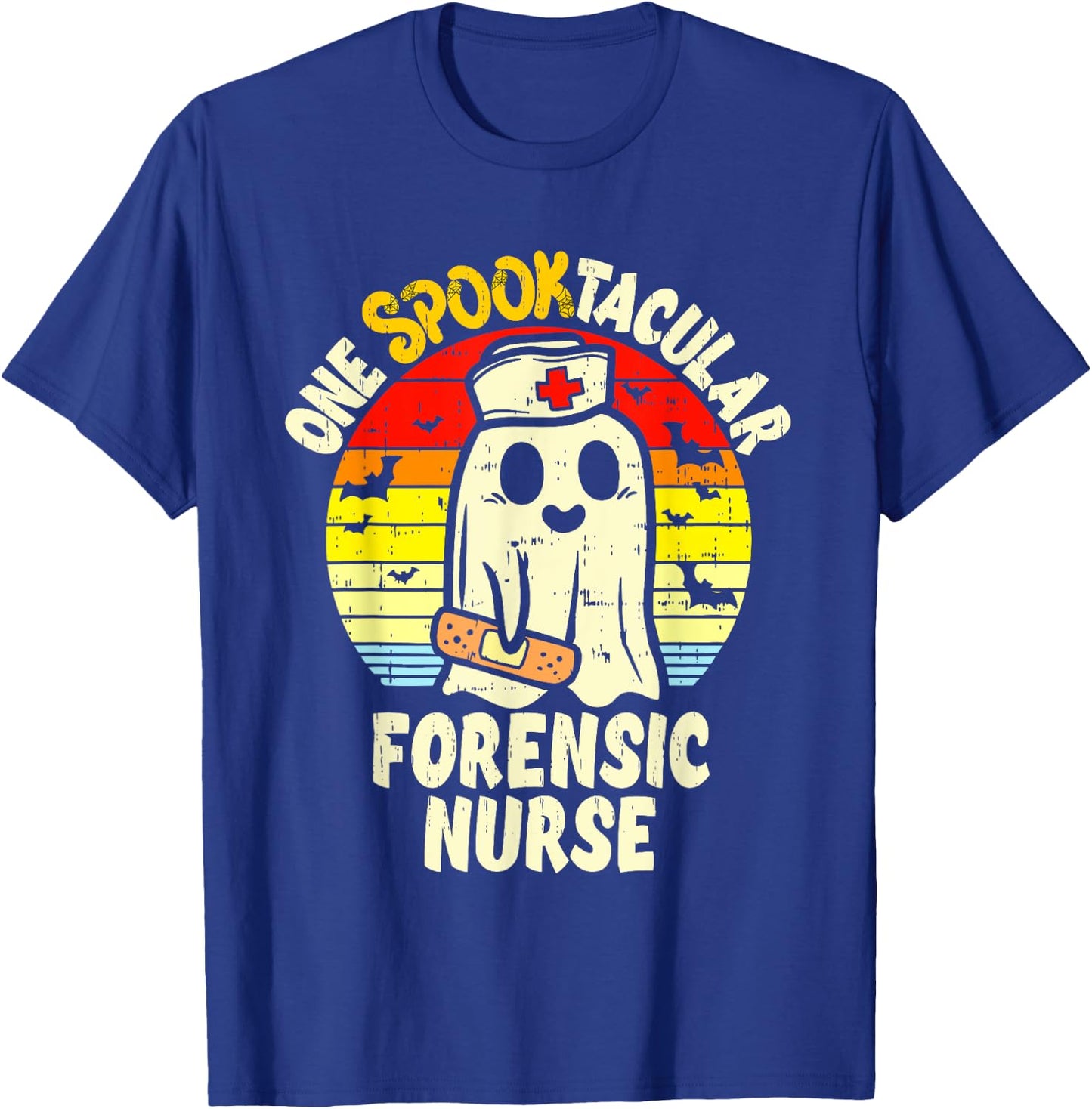 One Spooktacular Forensic Nurse Halloween Ghost Correctional T-Shirt - T-Shirt | Royal