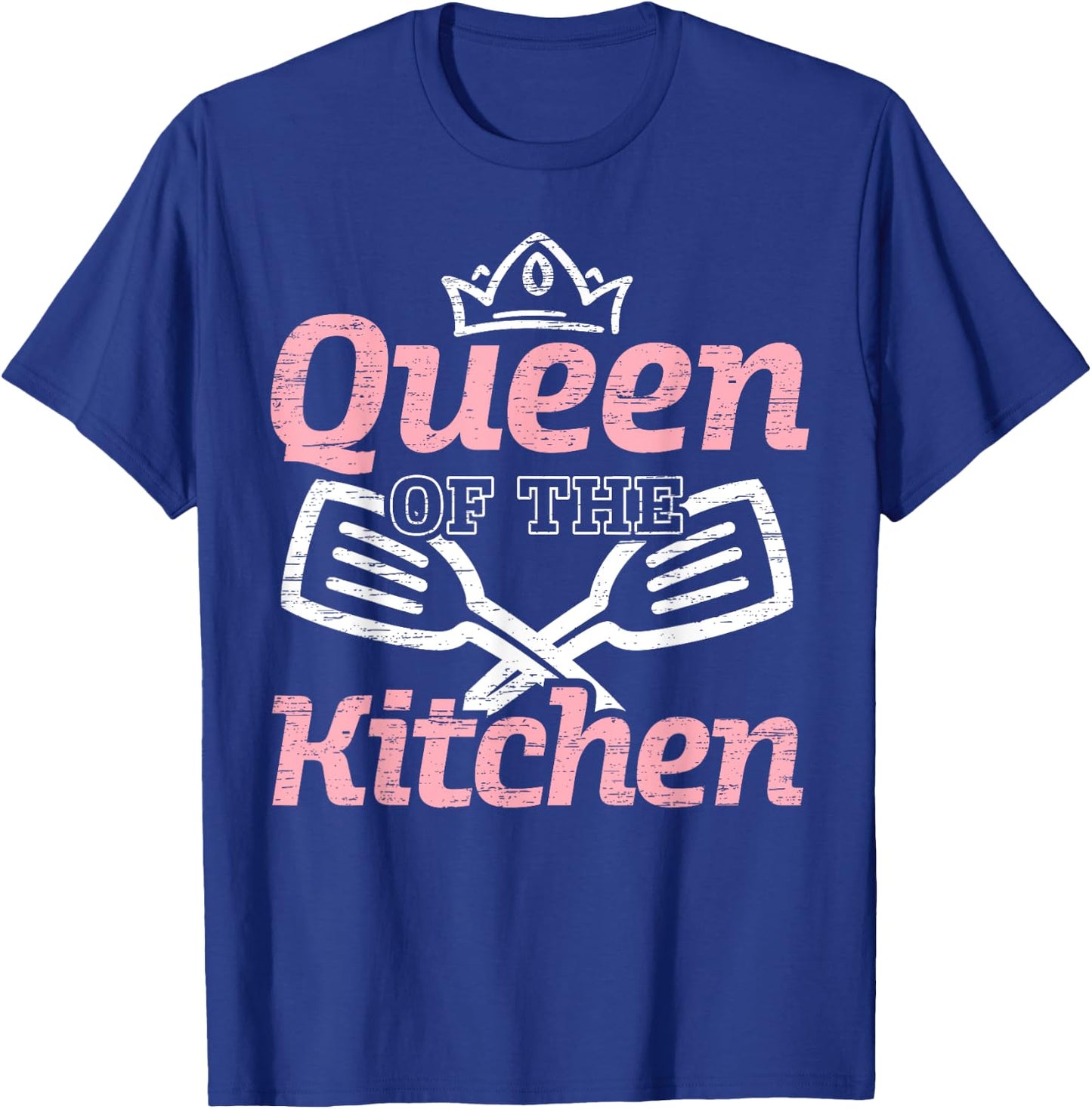 Queen Of The Kitchen Cooking Master Chef Hat Cook Culinary T-Shirt - T-Shirt | Royal