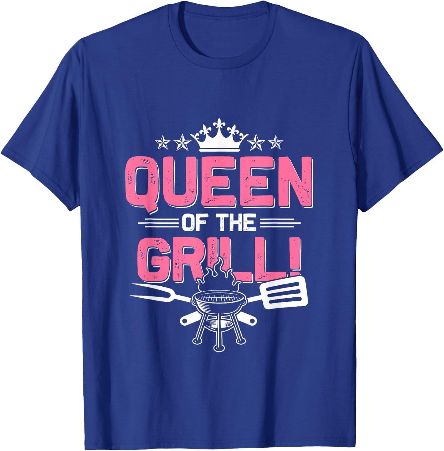 Funny BBQ Lover Grill Graphic Girls Kids Barbecue T-Shirt - T-Shirt | Royal