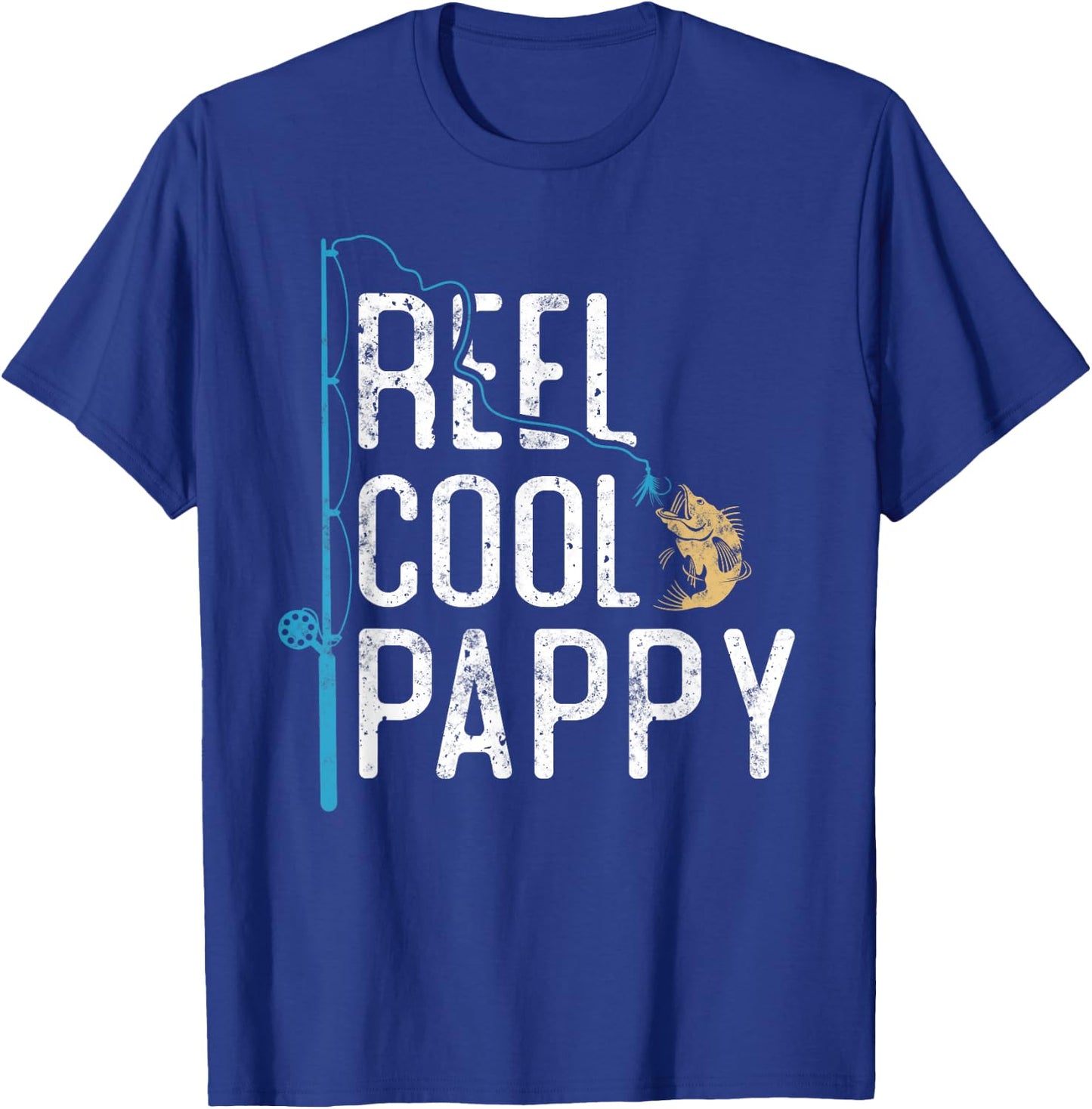 Reel Cool Pappy vintage funny fishing rod gifts for Pappy T-Shirt - T-Shirt | Royal