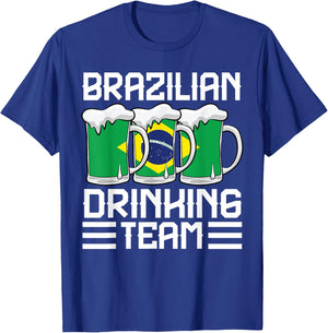 Brazilian Drinking Team Brazil T-Shirt - T-Shirt | Royal