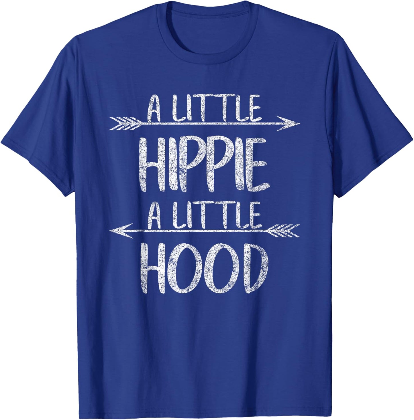 Hippie Hippy Lover Gypsie Shirt A Lil’ Hippie A Lil’ Hood T-Shirt - T-Shirt | Royal