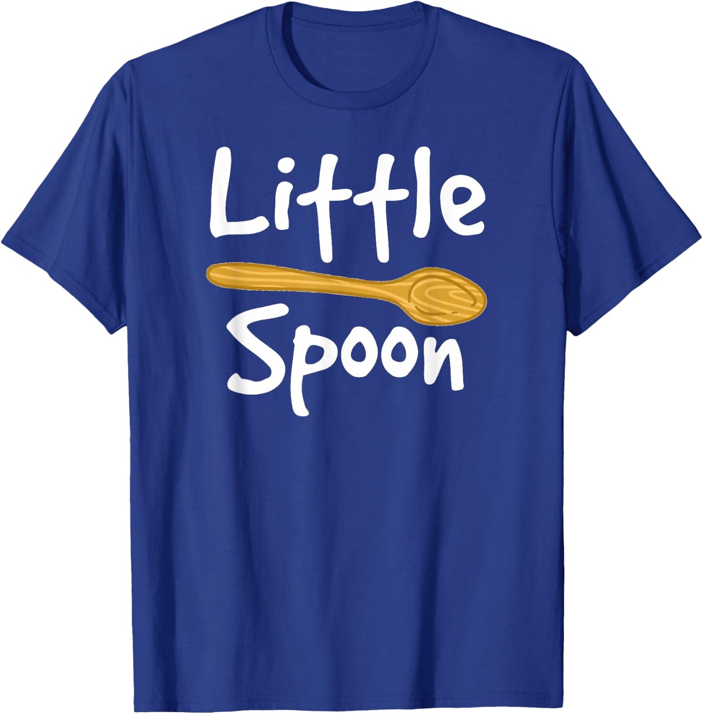 Cute Big Spoon Little Spoon Matching Couple T-Shirt - T-Shirt | Royal