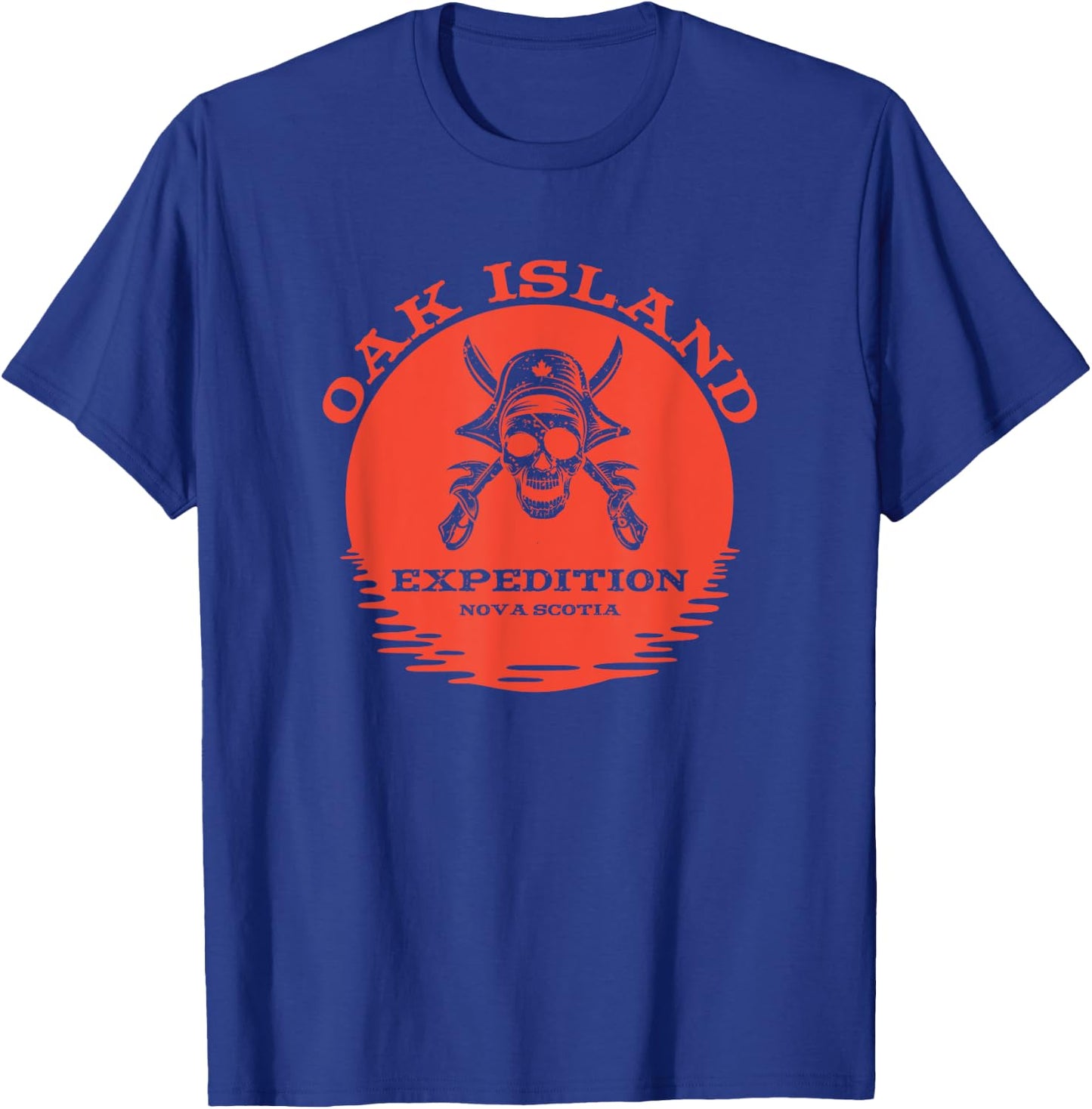 Oak Island Expedition Funny Vintage Canadian Pirate Treasure T-Shirt - T-Shirt | Royal
