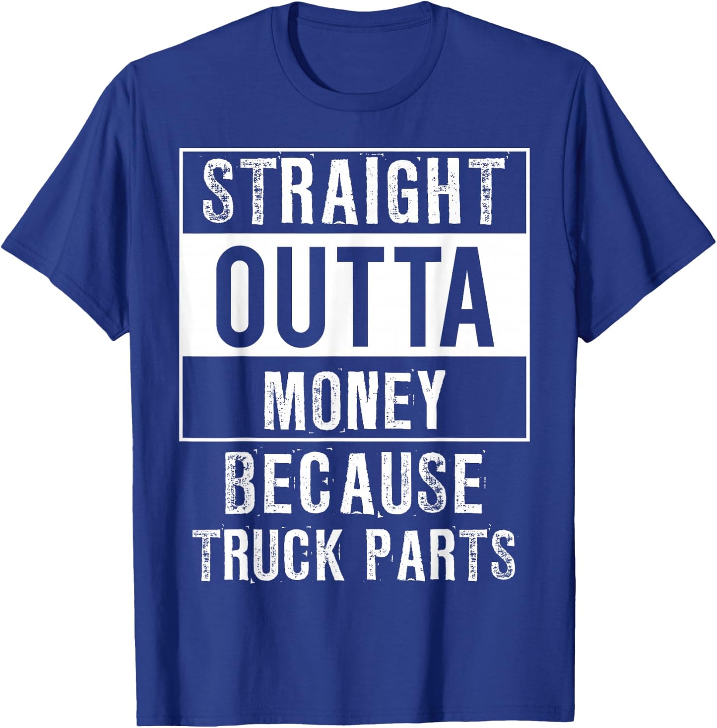 Funny Compton Outta Money Car Truck Shirts 4 Men Women Teens T-Shirt - T-Shirt | Royal