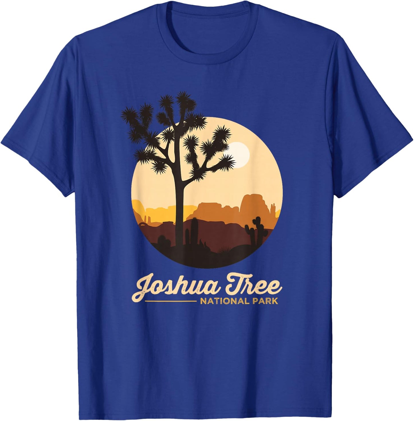 Joshua Tree Shirt Retro California Joshua Tree National Park T-Shirt - T-Shirt | Royal