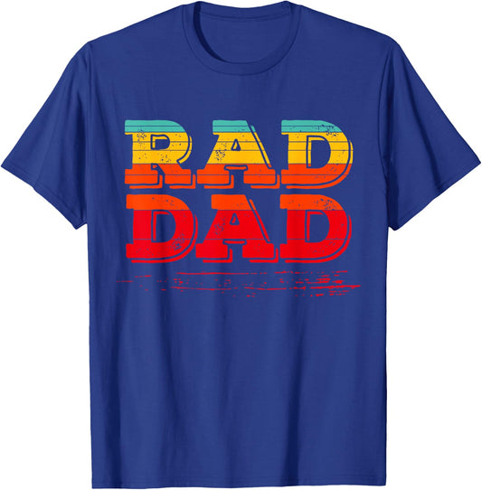 Retro Vintage Rad Dad T-Shirt - T-Shirt | Royal