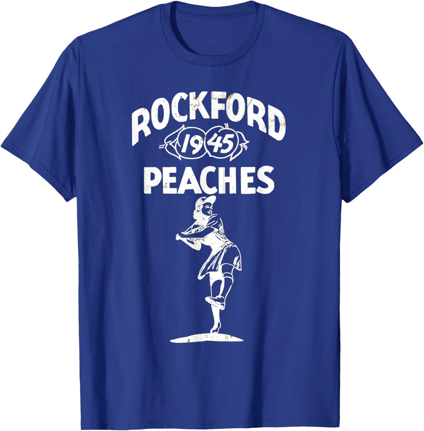 Vintage Rockford Peaches Promo T-Shirt - T-Shirt | Royal