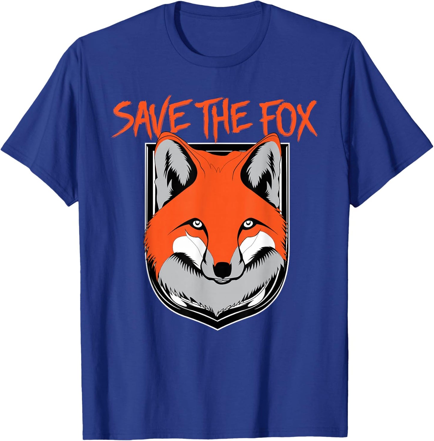 SAVE THE FOX | Animal rights Shirt T-Shirt - T-Shirt | Royal