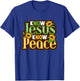 Biblicial Bible "No Jesus No Peace" Christ for Bible Student T-Shirt - T-Shirt | Royal