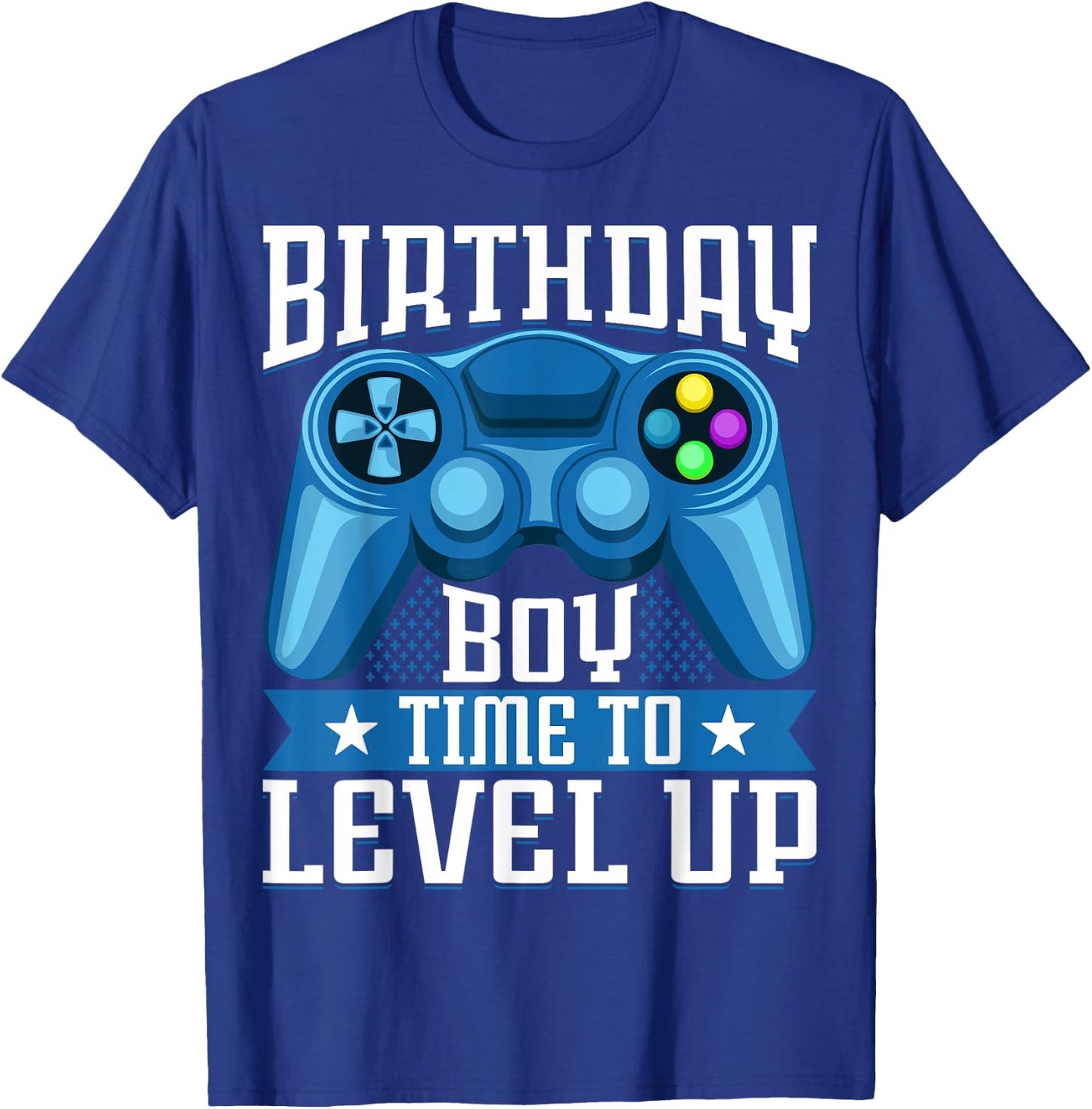 Birthday Boy Time to Level Up Video Game Birthday Gamer T-Shirt - T-Shirt | Royal