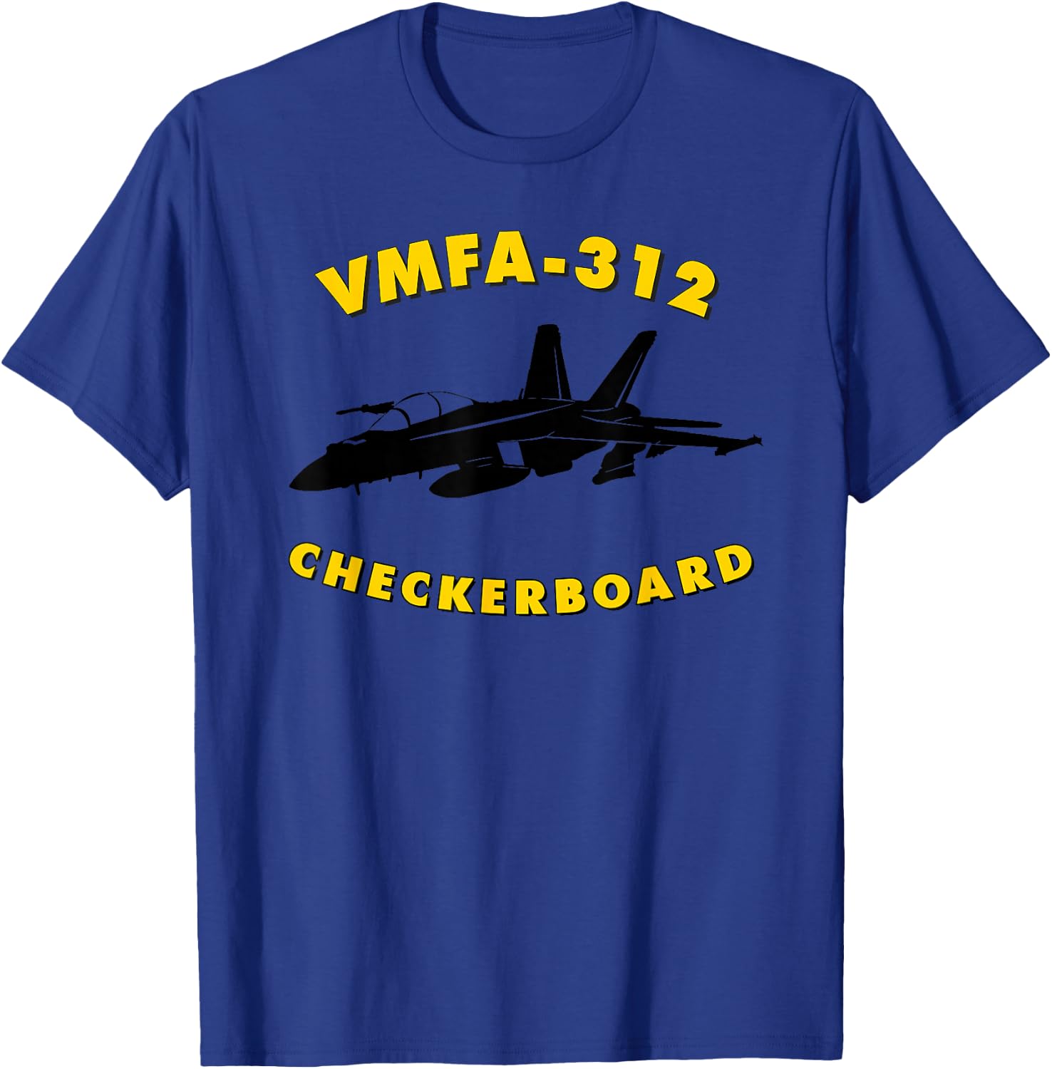 VMFA-312 Fighter Attack Squadron F/A-18 Hornet Jet T-Shirt - T-Shirt | Royal