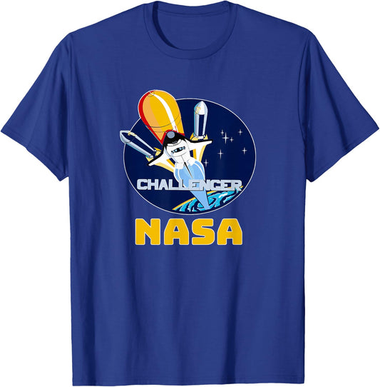 Space Shuttle Challenger NASA T Shirt T-Shirt - T-Shirt | Royal