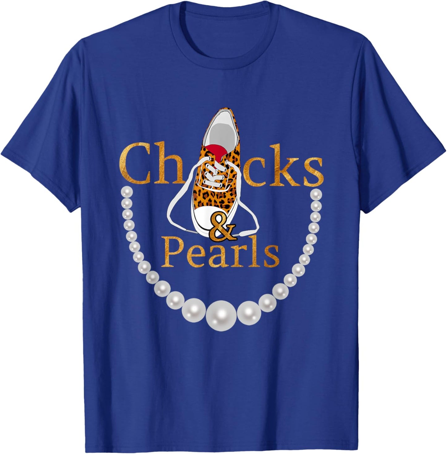 Chucks and Pearls 2021 leopard T-Shirt - T-Shirt | Royal