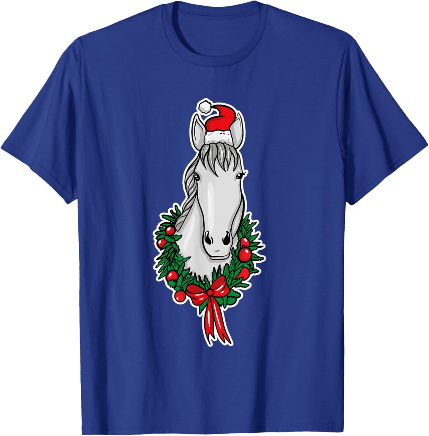 Funny Christmas Horse Lover Gifts Horse Rider Love Gift T-Shirt - T-Shirt | Royal