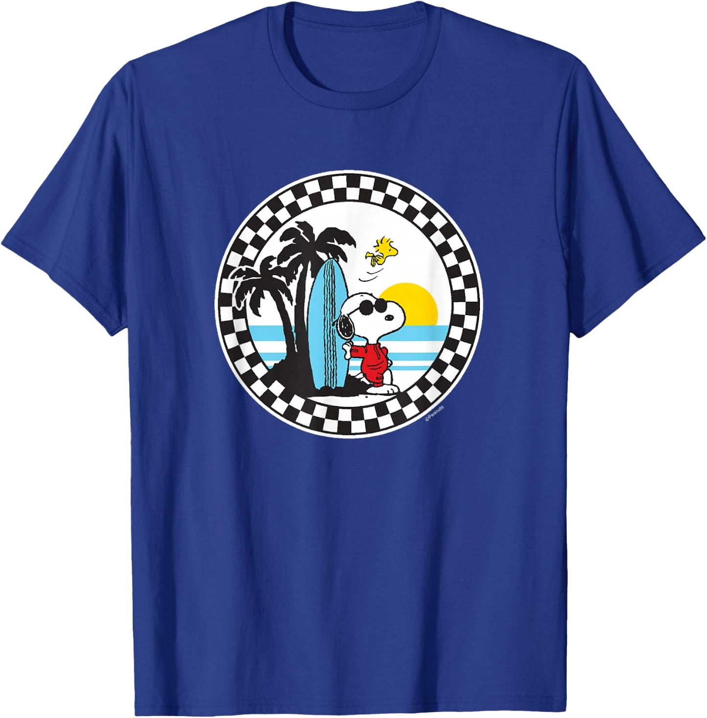 Peanuts - Snoopy Surfs Up T-Shirt - T-Shirt | Royal