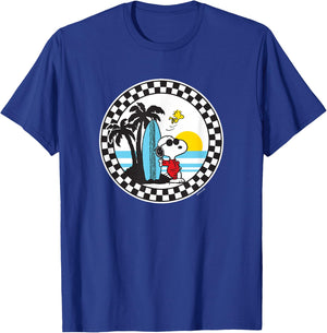 Peanuts - Snoopy Surfs Up T-Shirt - T-Shirt | Royal