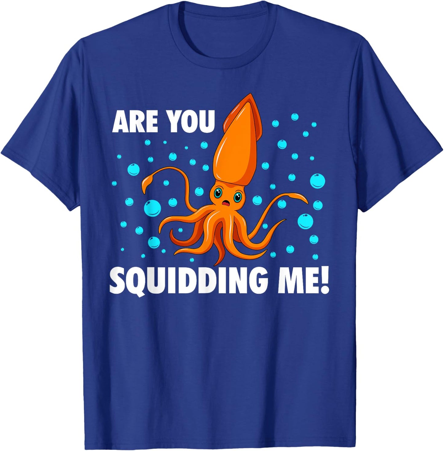 Cool Squid Women Kids Zoologist Octopus Fish Animal T-Shirt - T-Shirt | Royal