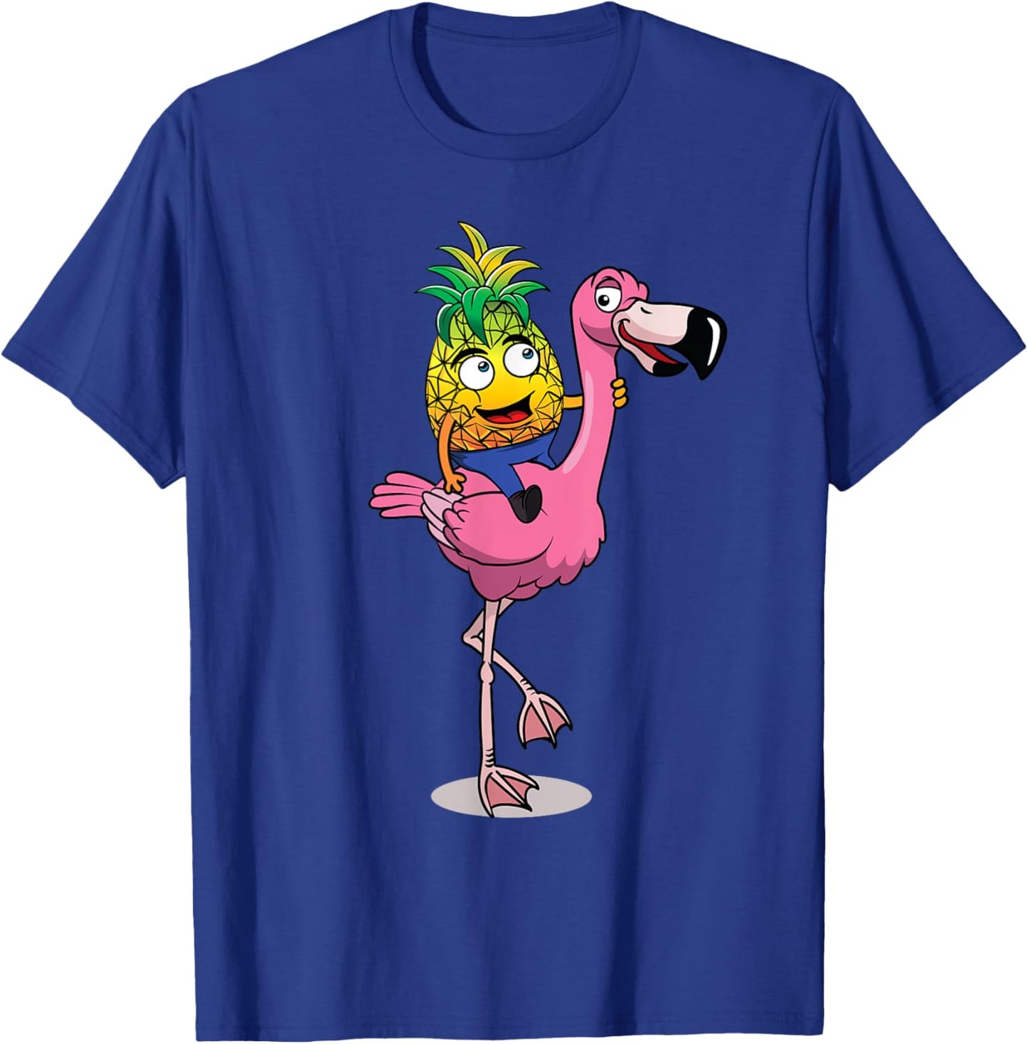 Swingers Pineapple on Flamingo Swinging - Swinger Men Women T-Shirt - T-Shirt | Royal