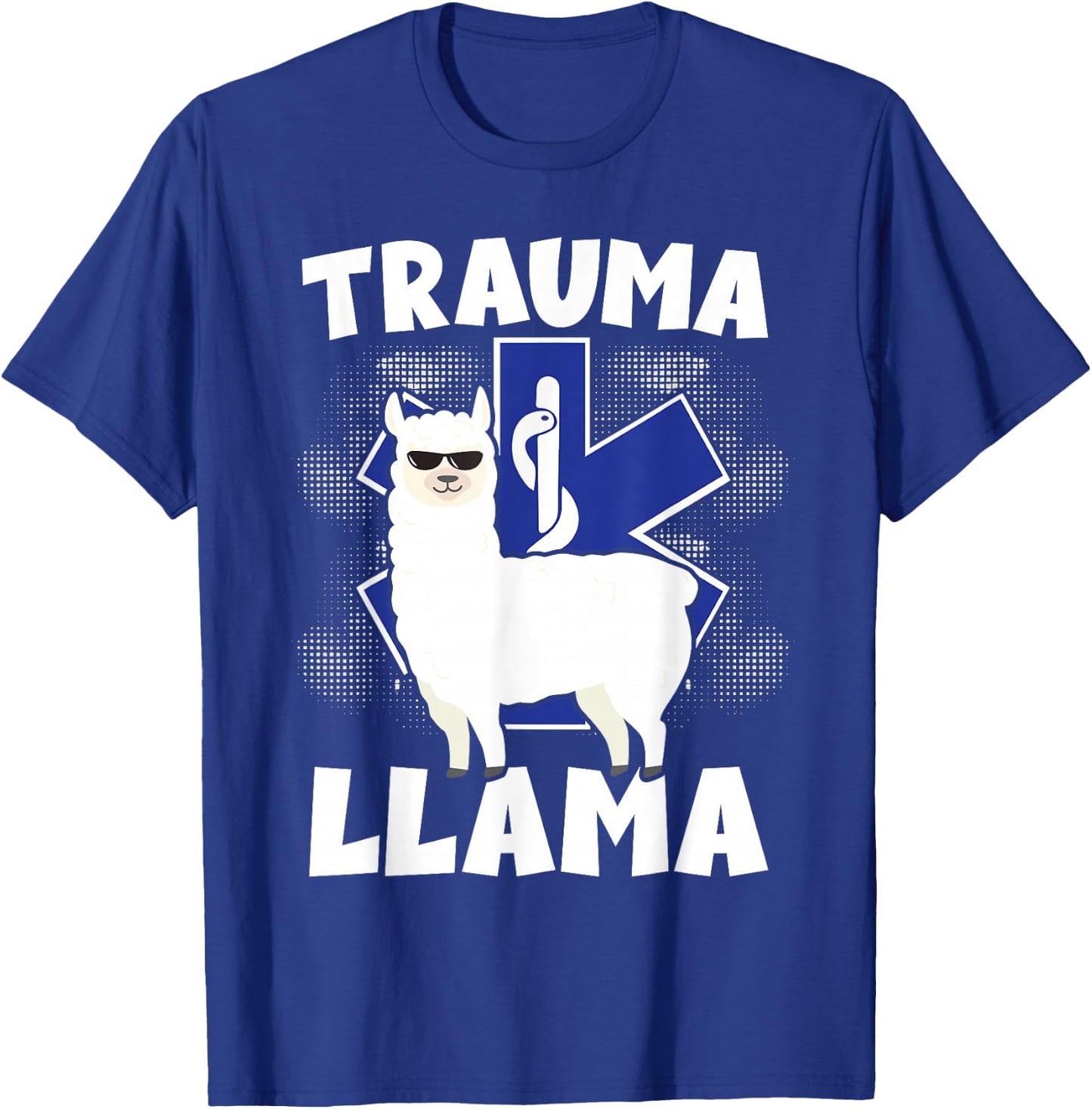 Trauma Llama Paramedic Rescue Service T-Shirt - T-Shirt | Royal
