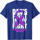 Hodgkin's Lymphoma Awareness Violet Ribbon Dad's Fight Gift T-Shirt - T-Shirt | Royal