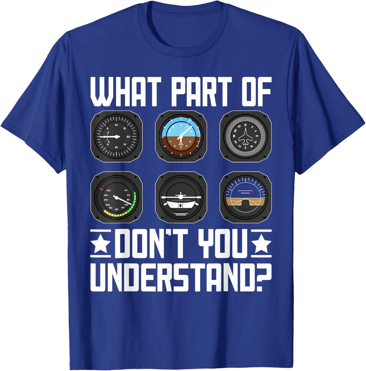 Funny Aviator Pilot Airplane Plane Aviation Gifts Men Women T-Shirt - T-Shirt | Royal