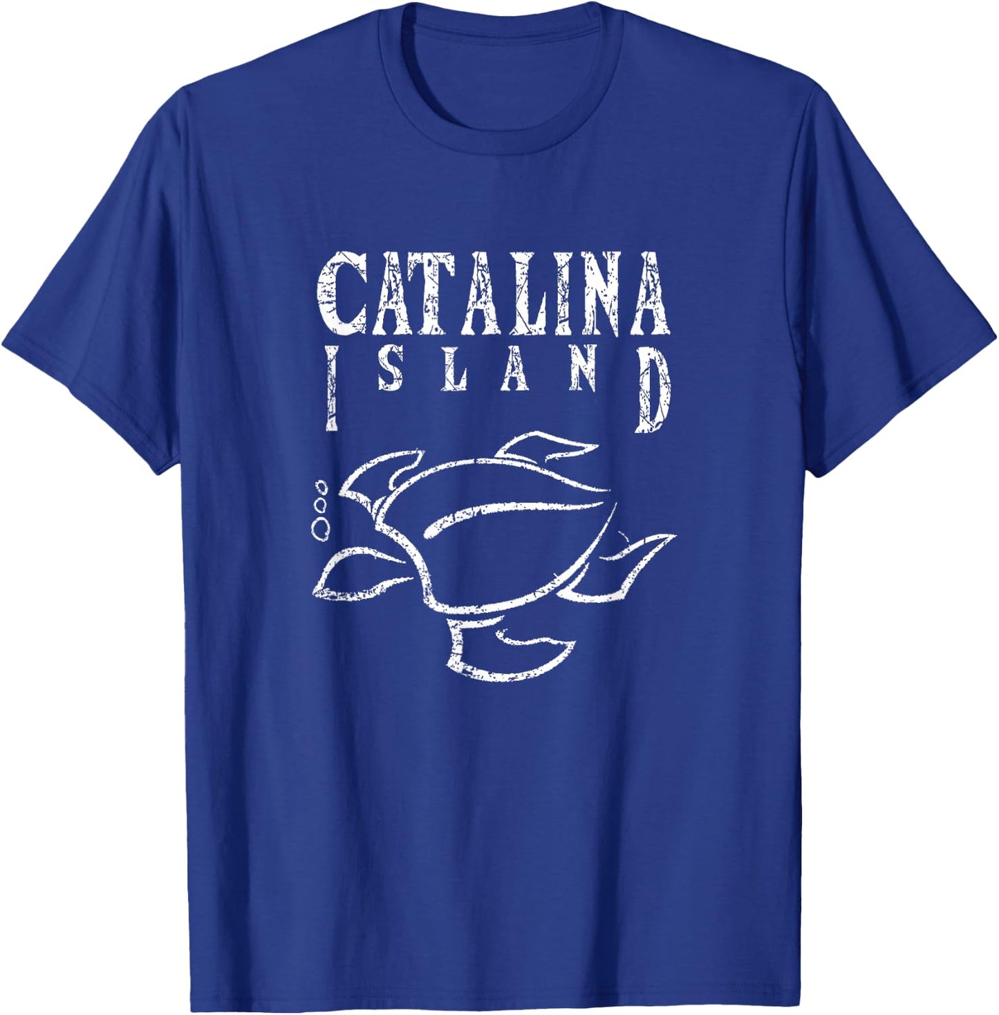 Catalina Island California, Sea Turtle, CA Beaches, Aquatic T-Shirt - T-Shirt | Royal