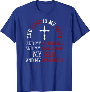 My God And My Strength Jesus Lord Devotee Bible Prayer T-Shirt - T-Shirt | Royal