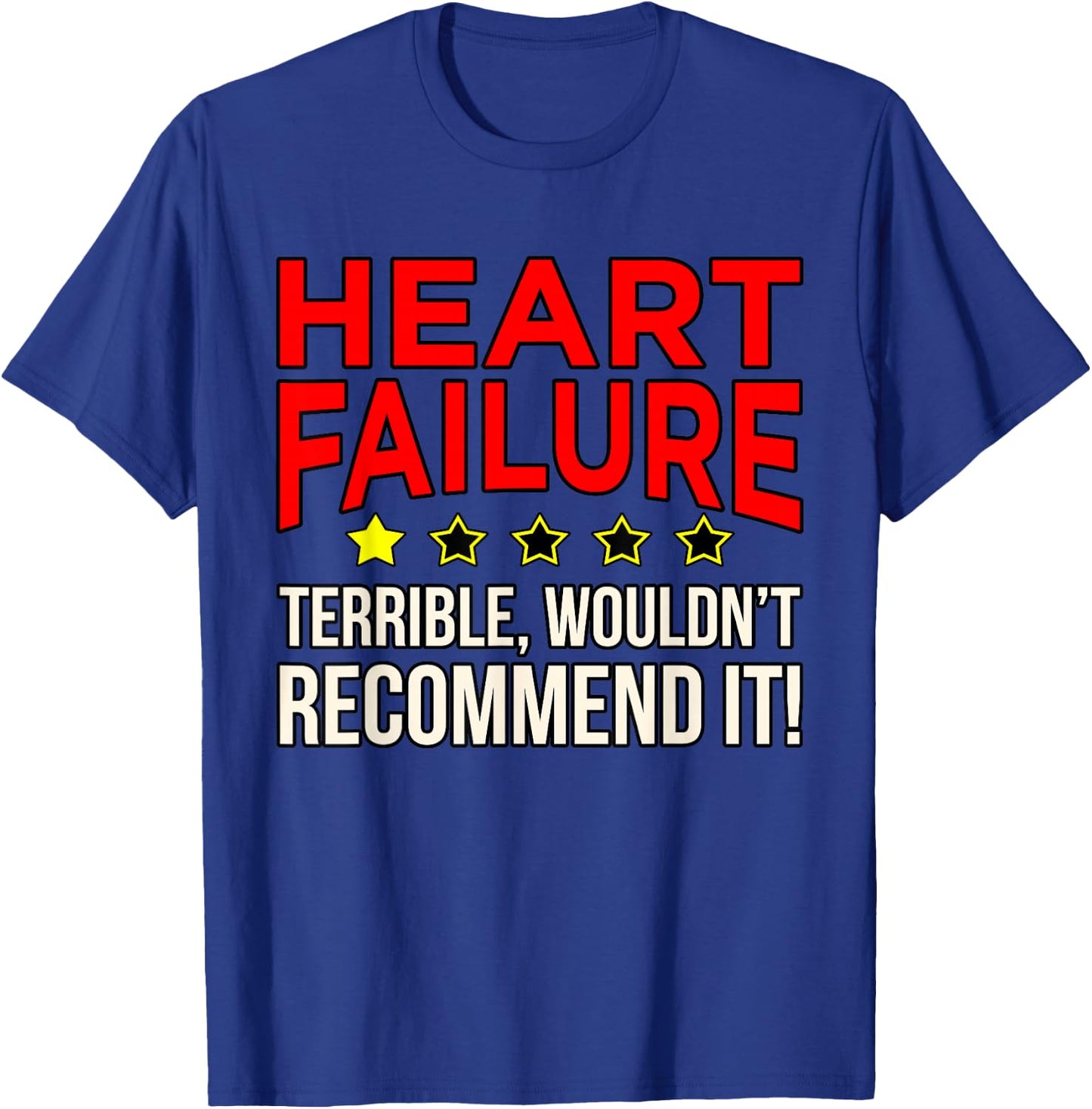 Heart Failure Terrible Hearts Disease Awareness Graphic T-Shirt - T-Shirt | Royal
