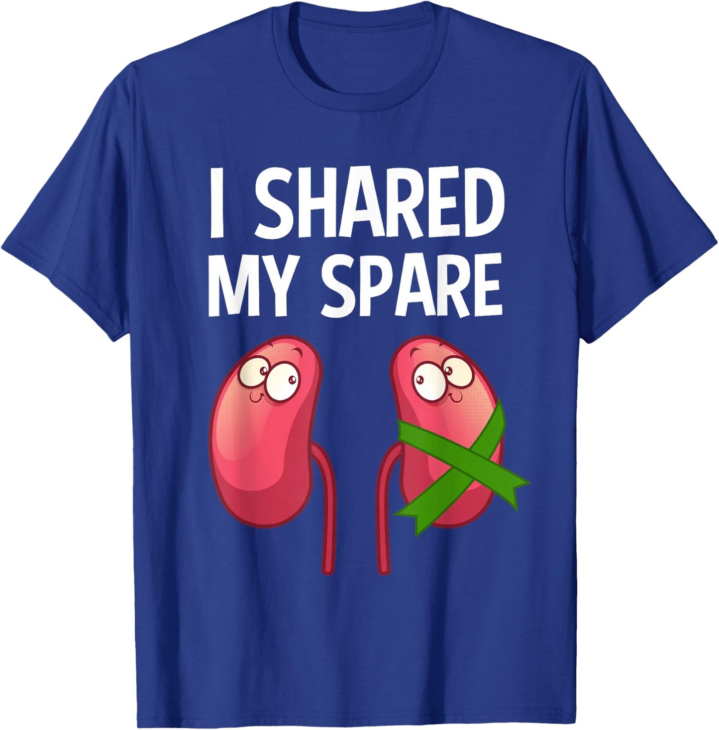 Cool Kidney Donor Art Men Women Transplant Surgery Recovery T-Shirt - T-Shirt | Royal