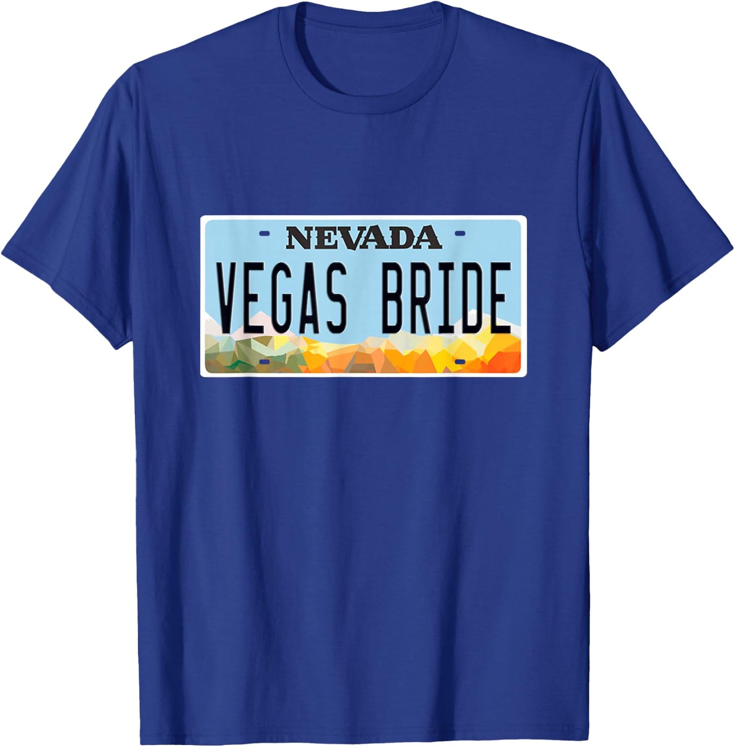 Las Vegas Bride Wedding Groom Matching Bachelorett Honeymoon T-Shirt - T-Shirt | Royal