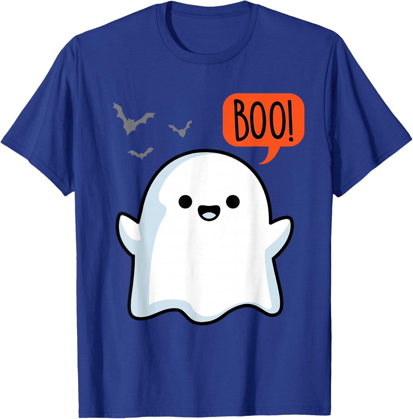 Ghost Saying Boo Spooky Halloween Cute toddler boys girls T-Shirt - T-Shirt | Royal