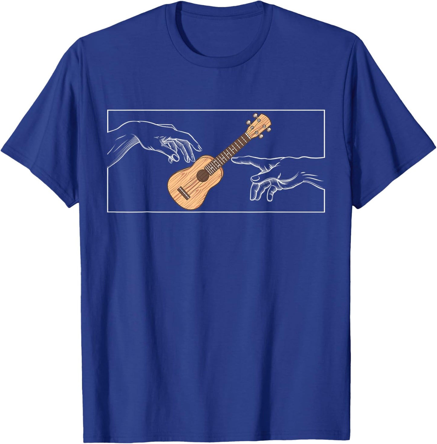 Ukulele God hands for Ukulele Player on Ukulele T-Shirt - T-Shirt | Royal