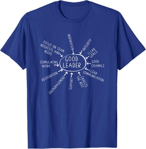 Good Leader Teamwork Office Lead Team Influencer Leadership T-Shirt - T-Shirt | Royal