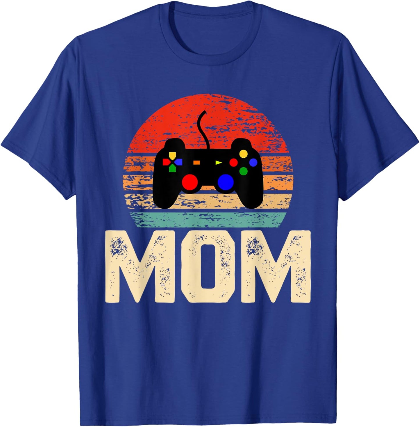 Video Game Controller Retro Vintage Video Gamer Mom T-Shirt - T-Shirt | Royal