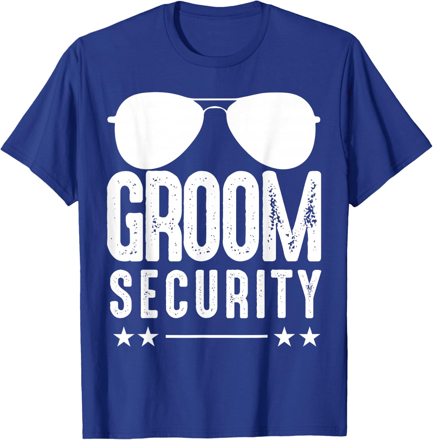 Groom Security Wedding Bachelorette Party Sunglasses T-Shirt - T-Shirt | Royal