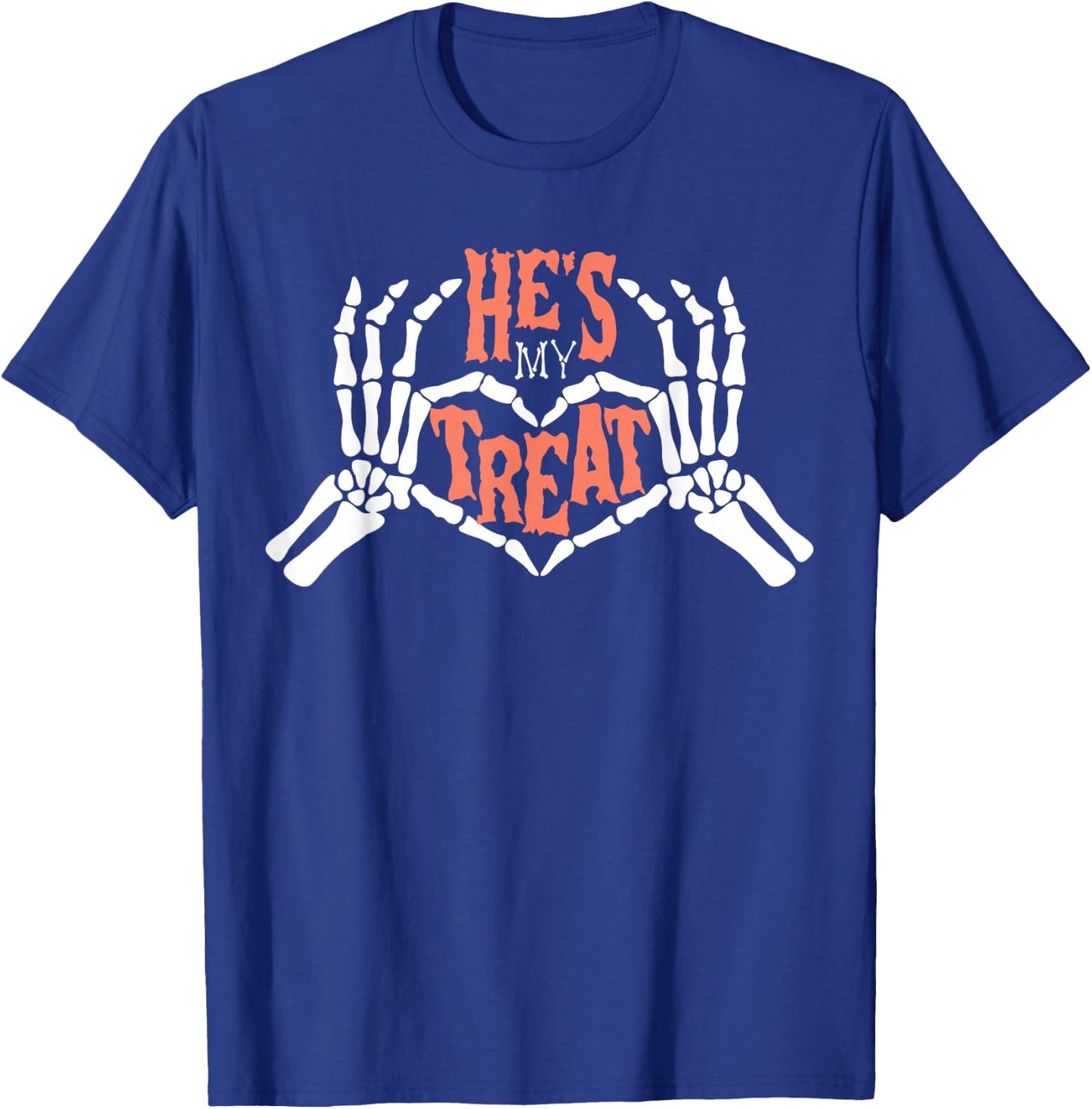 He is My Treat Matching Couple Halloween Costume Girlfriend T-Shirt - T-Shirt | Royal