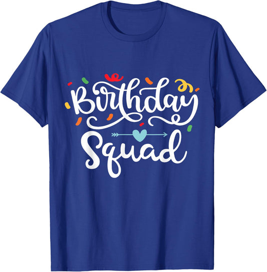 Birthday Squad - Celebrate with Your Crew Boys Girls Kids T-Shirt - T-Shirt | Royal