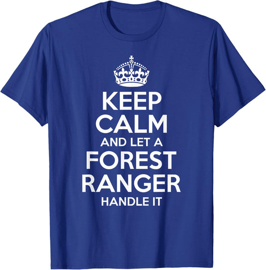 FOREST RANGER Gift Funny Job Title Profession Birthday Idea T-Shirt - T-Shirt | Royal