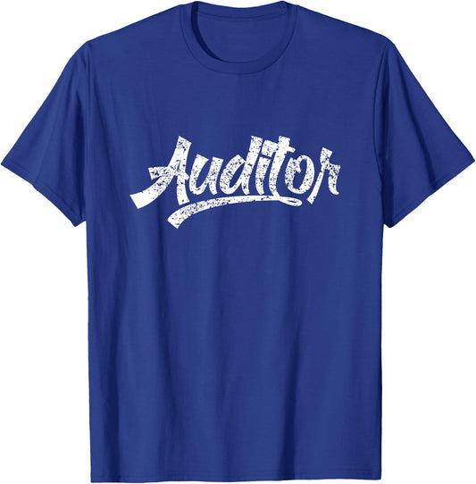 Auditor Audit Accounting Accountant Bookkeeper T-Shirt - T-Shirt | Royal