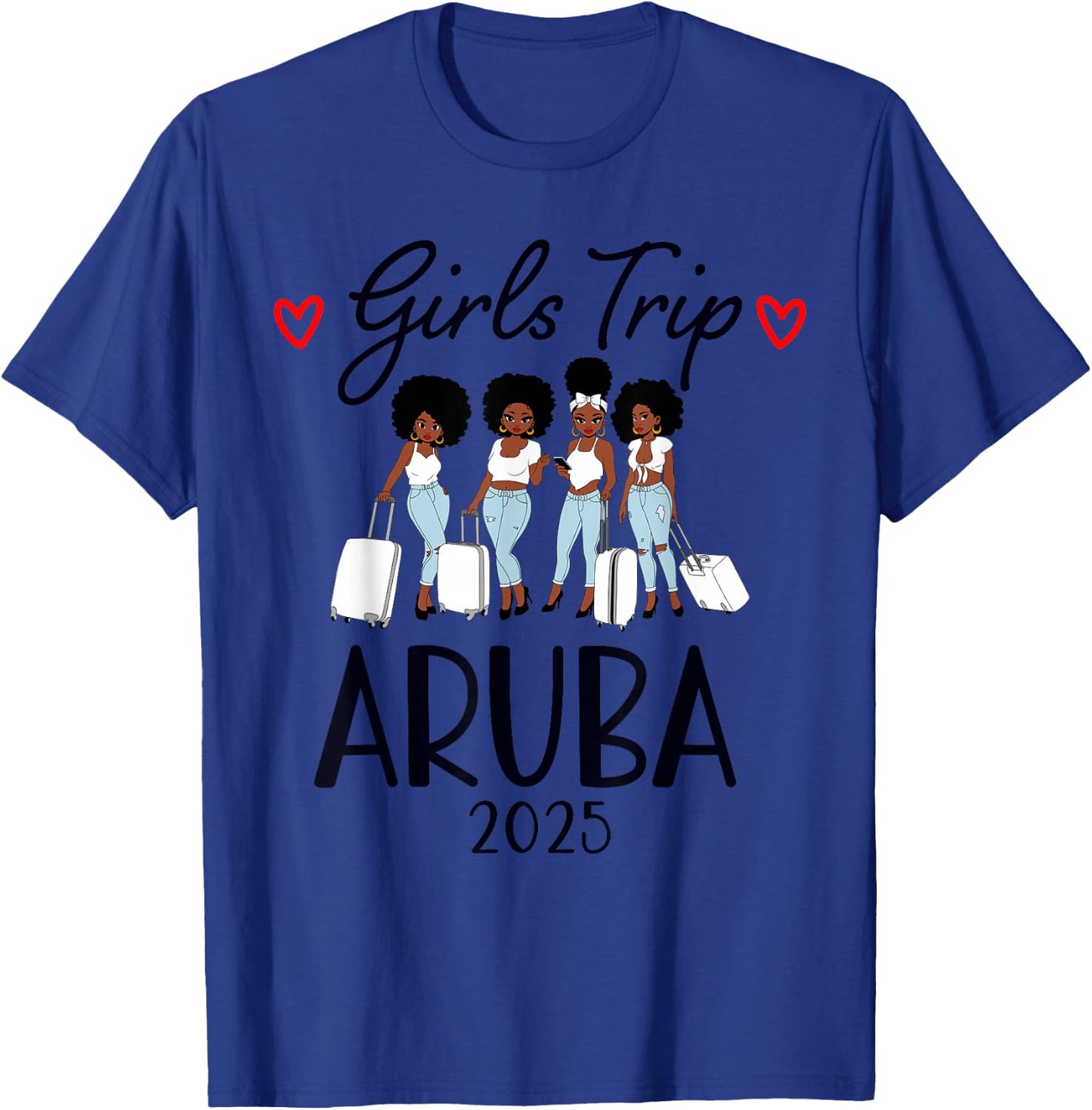 Girls Trip 2025 Aruba Caribbean Weekend Summer T-Shirt - T-Shirt | Royal