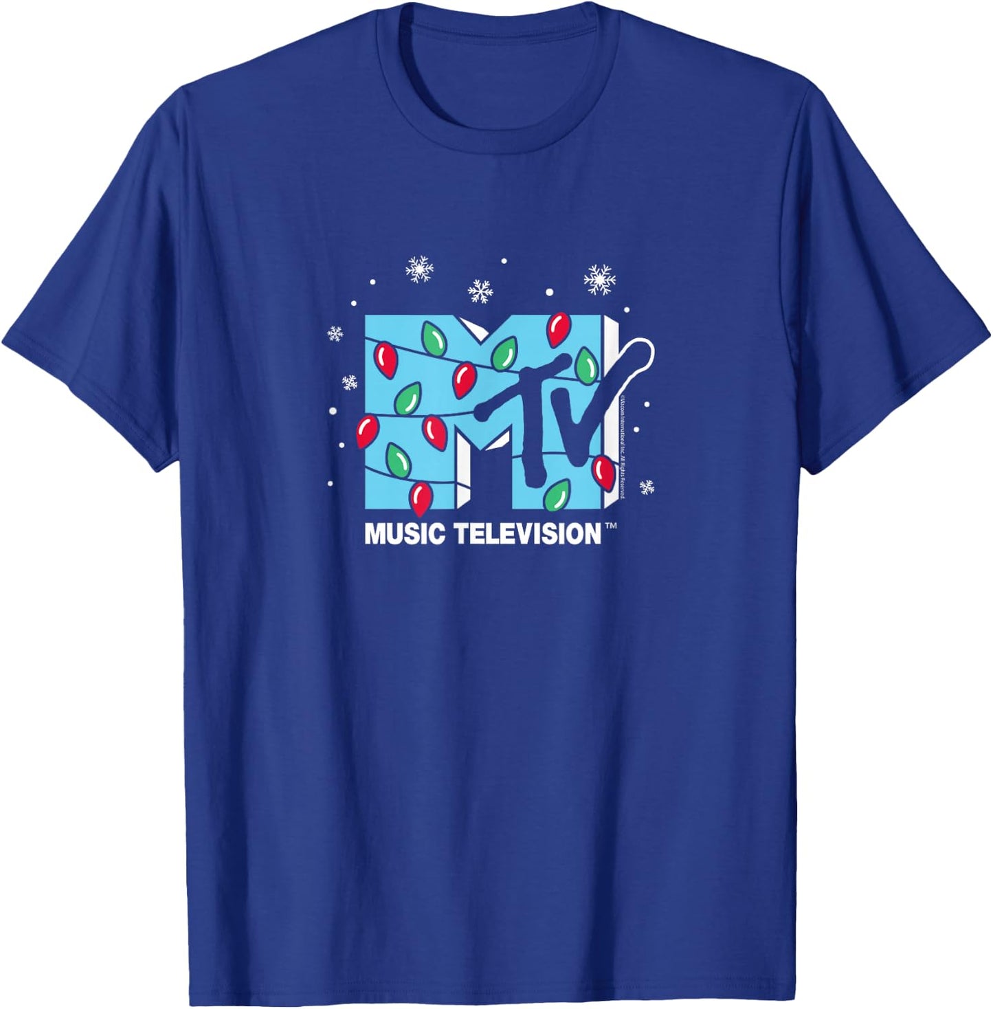 MTV - Christmas Lights T-Shirt - T-Shirt | Royal