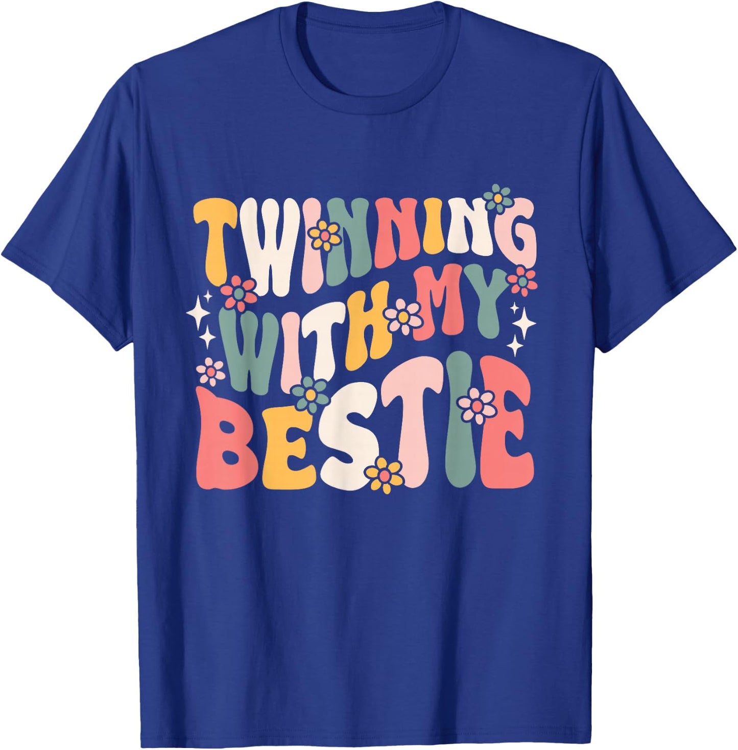 Twin Matching Twins Friend Twins Day T-Shirt - T-Shirt | Royal