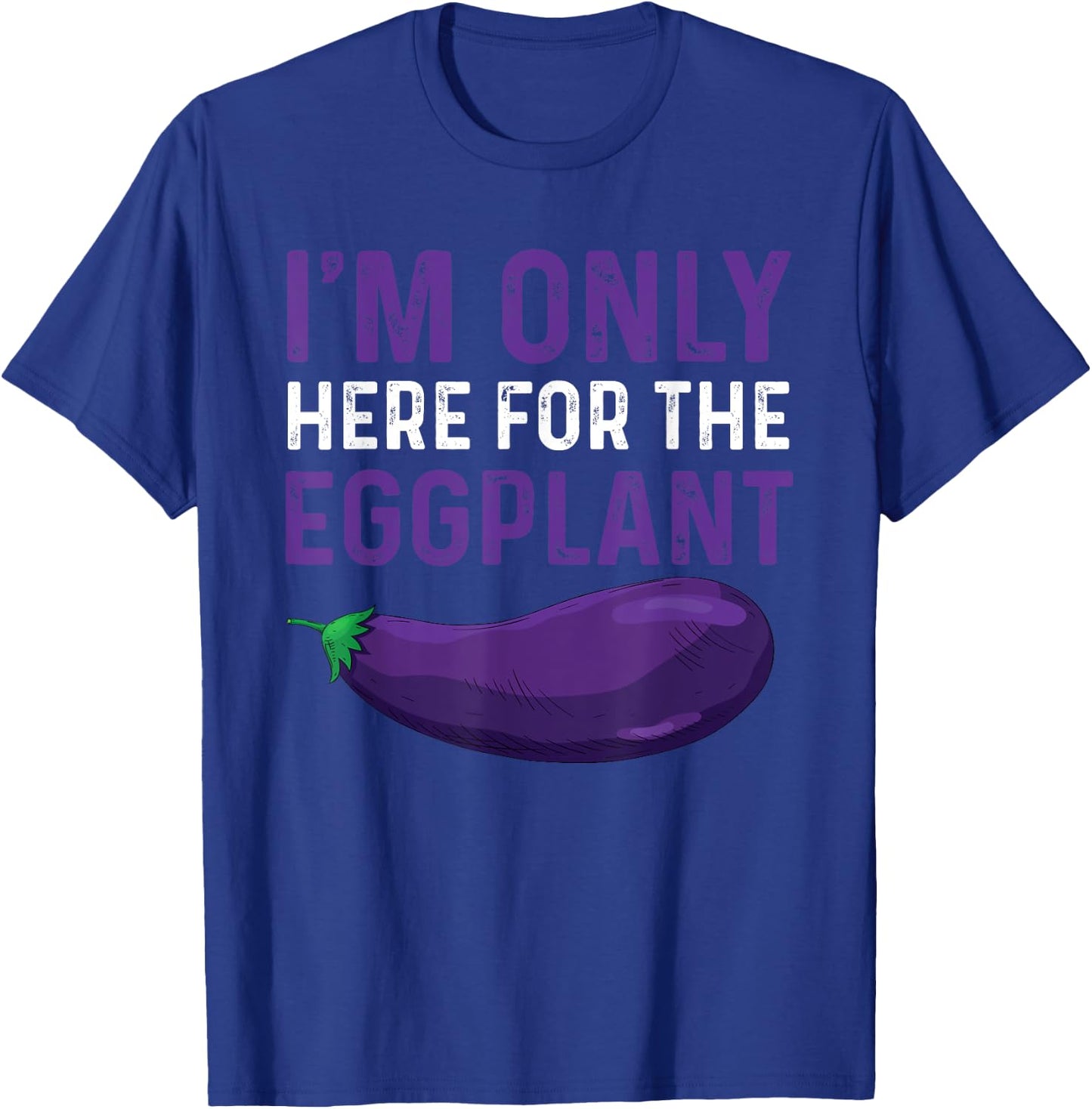 Funny Eggplant Costume Gardening Love Aubergine T-Shirt - T-Shirt | Royal