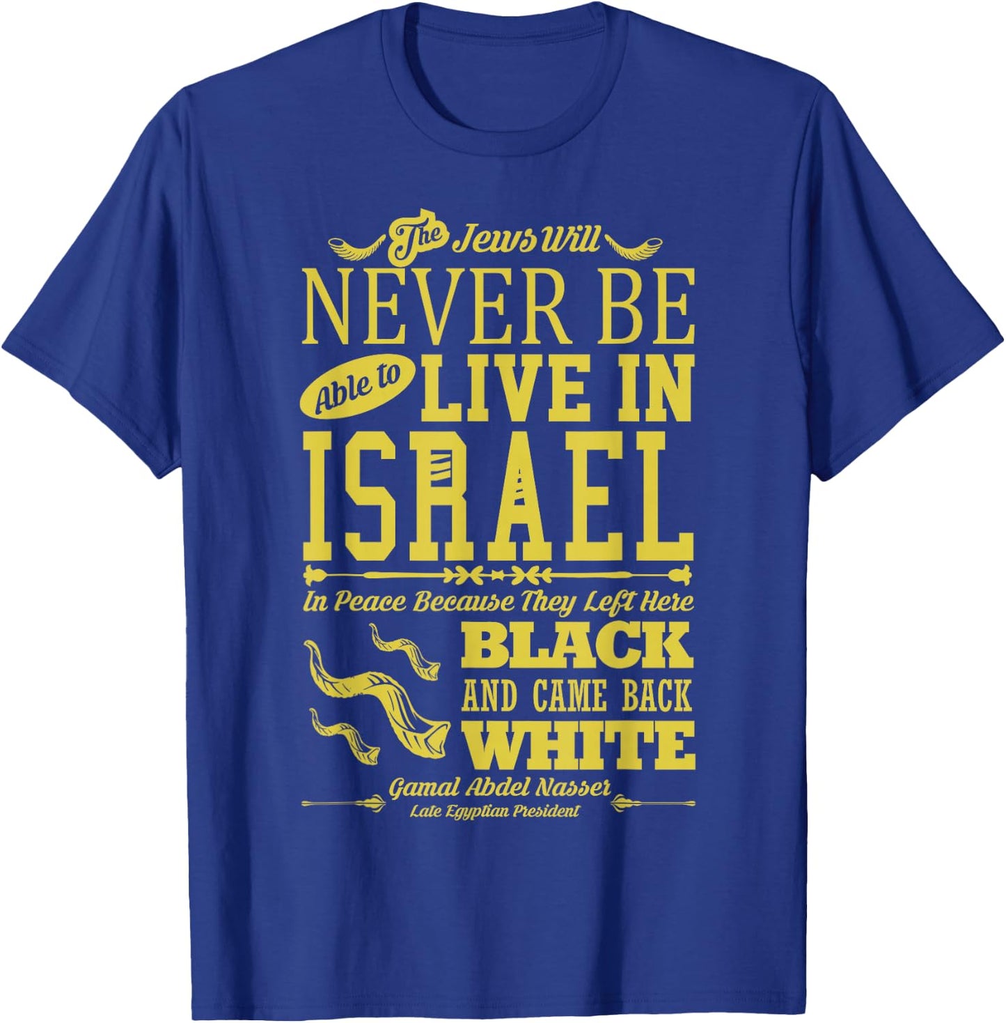 Left Here Black, Came Back White | Hebrew Israelite T-Shirt - T-Shirt | Royal
