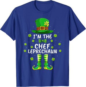 Family Matching I'm The Chef Leprechaun St Patrick's Day T-Shirt - T-Shirt | Royal