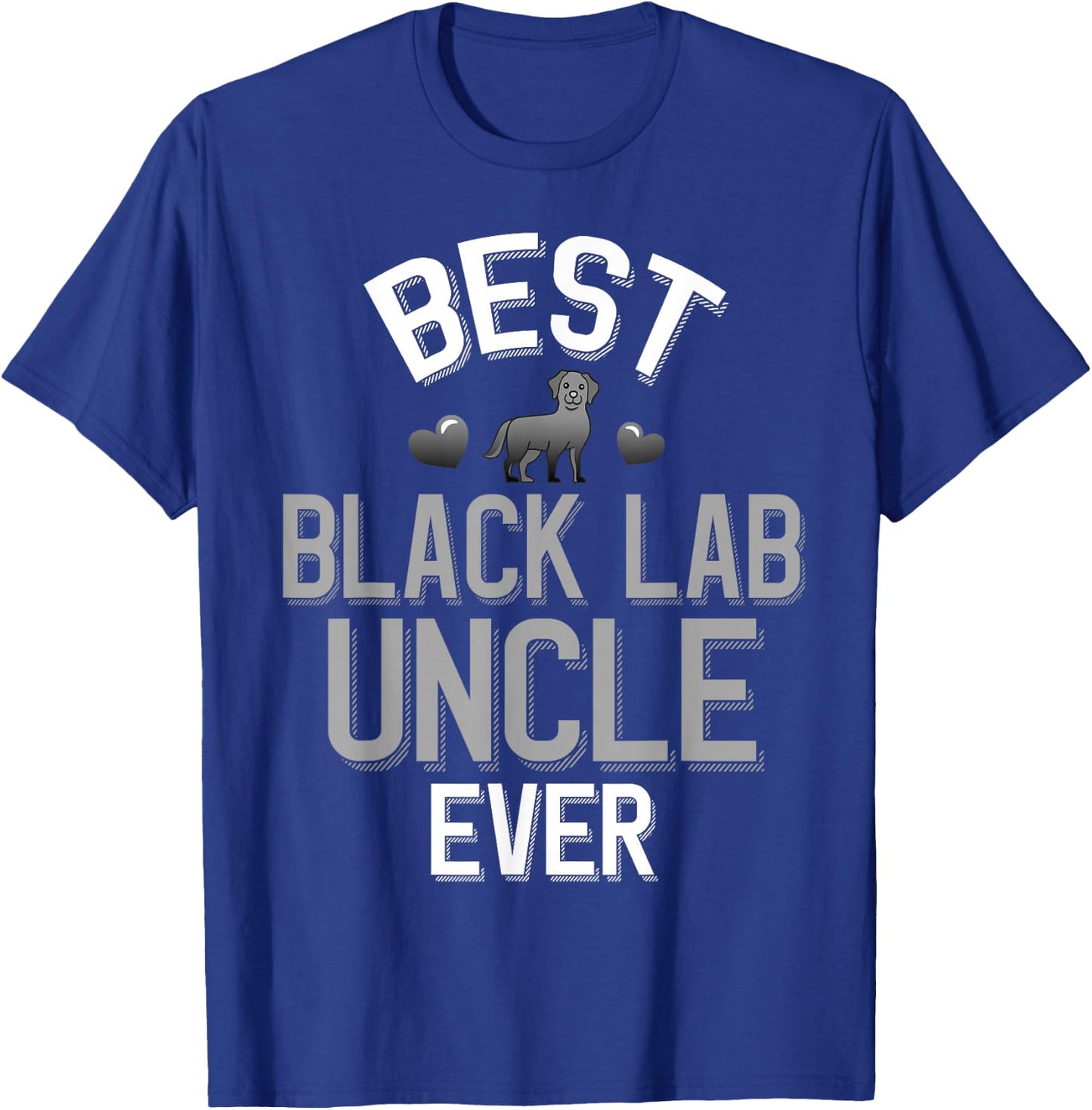 Labrador Family Best Black Lab Uncle T-Shirt - T-Shirt | Royal