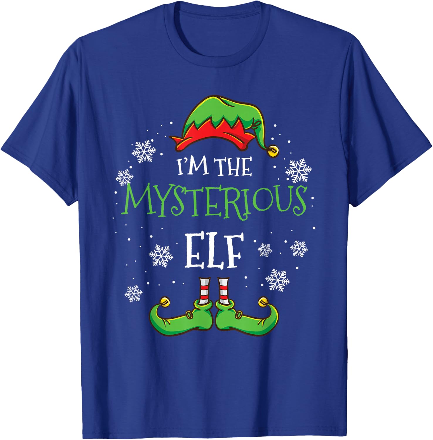 Im The Mysterious Elf Christmas T-Shirt - T-Shirt | Royal